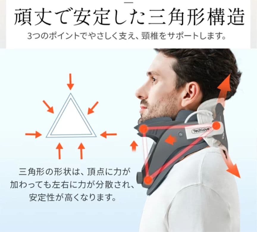 【美品】Tech Love ネックストレッチャー Plus ストレートネック