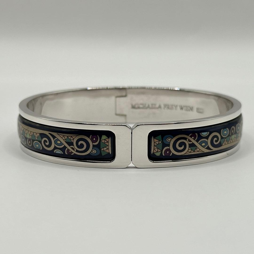 【美品】ミカエラフレイ バングル シルバーカラー