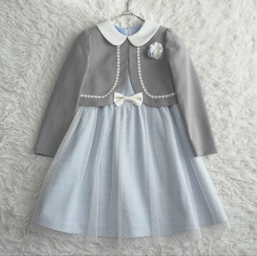 極美品 ショパン フォーマルワンピース ボレロ セット チュール 卒園式 入学式