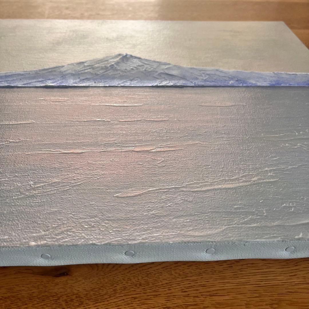 富士山　富士山の絵画 mt.fuji 風景画 ホログラム パール アート 絵