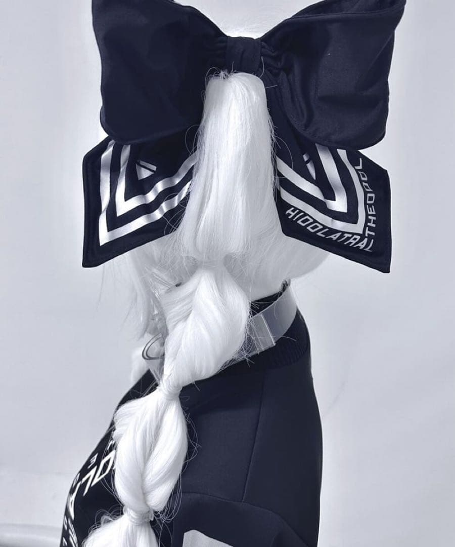 《CyberJerseyシリーズ》クソデカリボンクリップ(BLACK)テオドール