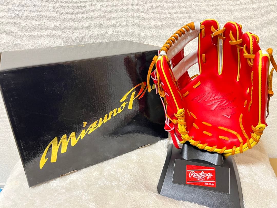ミズノプロ　軟式　野球　内野手用　グラブ　勝色collection