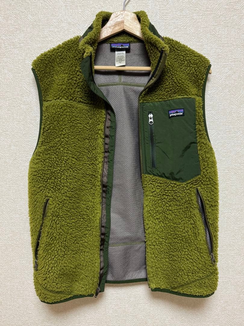 patagonia レトロX ベスト S フリースベスト オリーブグリーン