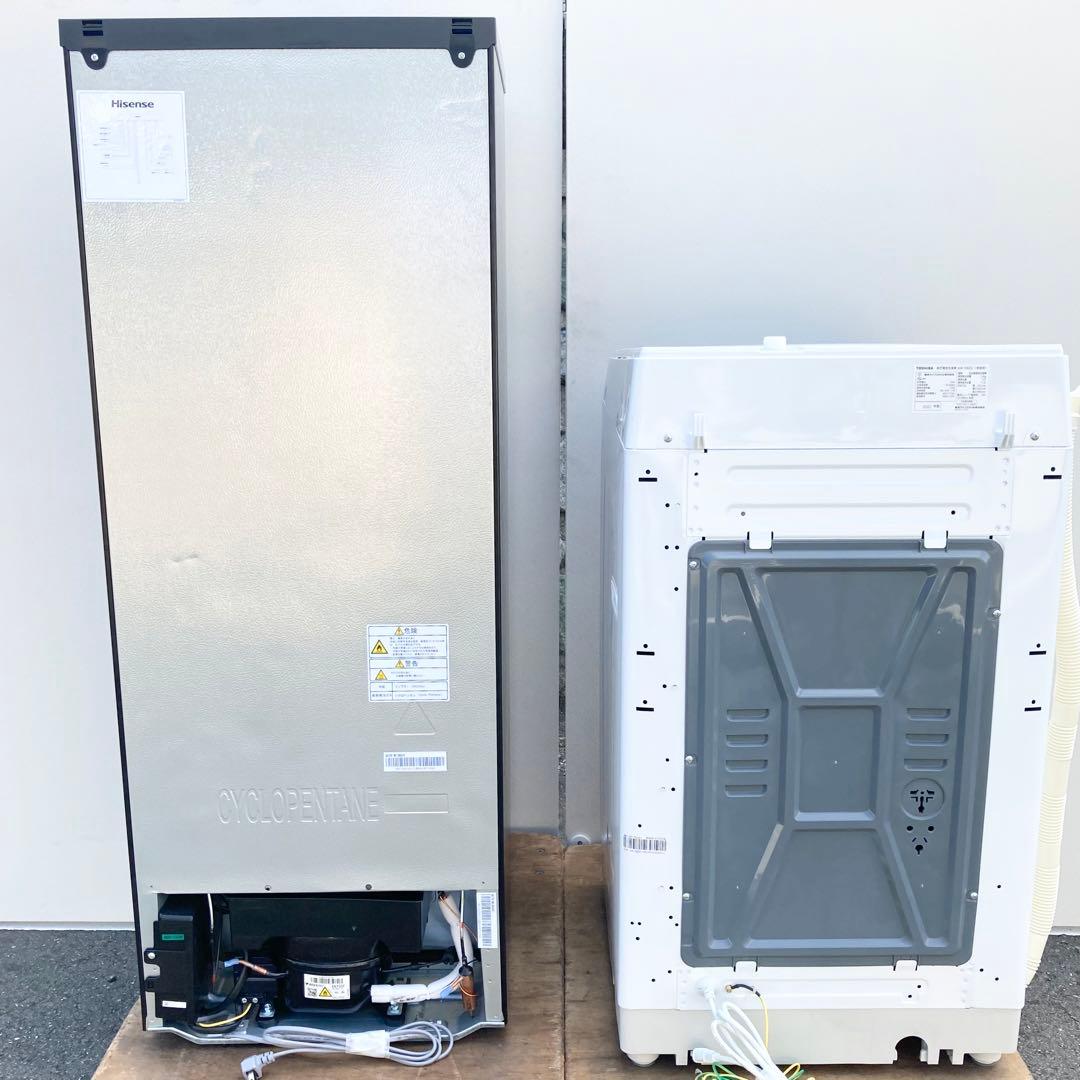 東京 神奈川送料無料！高年式セット ハイセンス 冷蔵庫 東芝 洗濯機 取付込