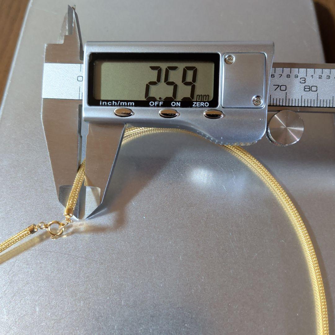 ネックレス　K18　YG　 編み込み　10.57g
