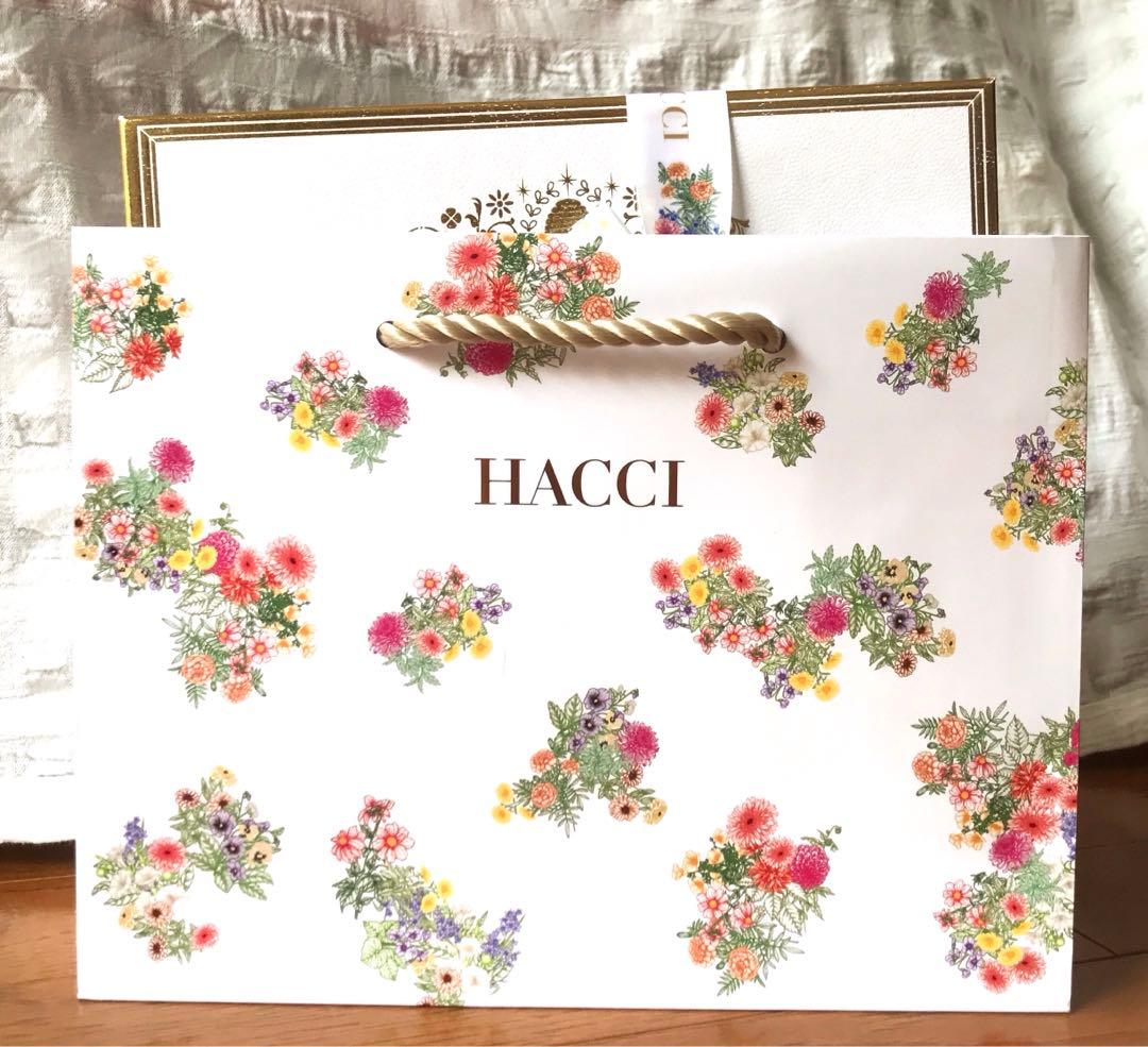 HACCI バスエッセンス　ボディウォッシュ　２点セット　箱・リボン・袋付き