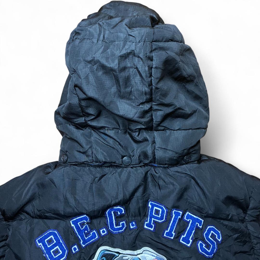 ダウンベスト 3XL B.E.C PITS 刺繍 ピットブル ブラック AKOO