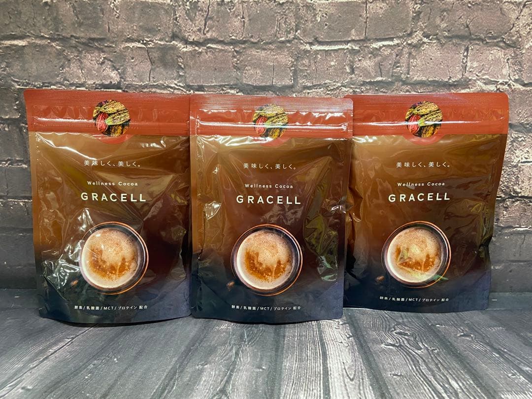 値下げ不可　ウェルネス ココア GRACELL 100g×3