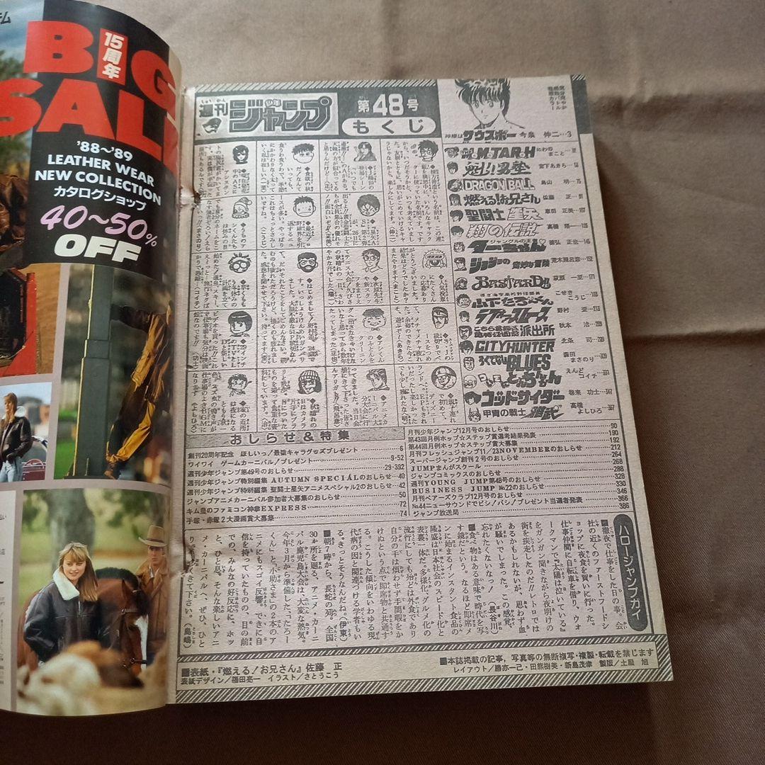 【当時物美品】週刊 少年 ジャンプ 1988年48号 漫画 アニメ