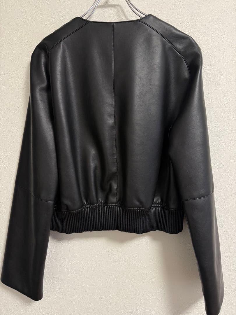 ❤︎♡Shéller ノーカラーライダースジャケット