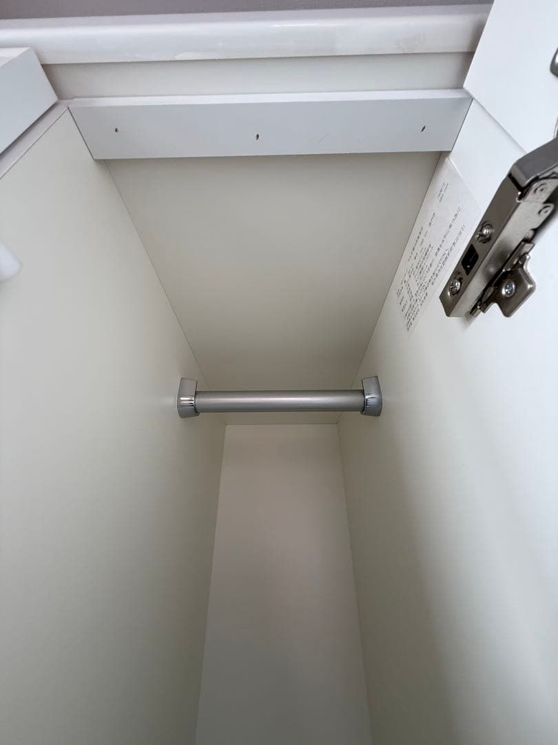 【最終値下げ】ワードローブ ロッカー ミラー付( ホワイト クローゼット )