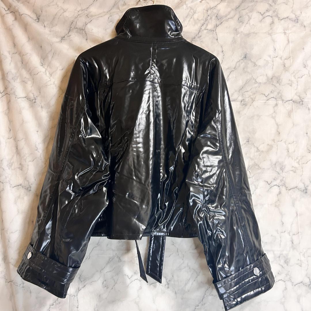 STUDIOUS ステュディオス パテント バイカージャケット