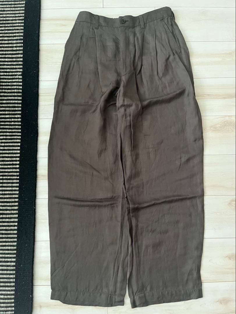 パンツ stein VIS/LI TWILL WIDE EASY TROUSERS