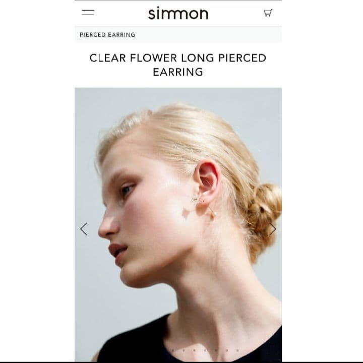 simmon シモン フラワーピアス