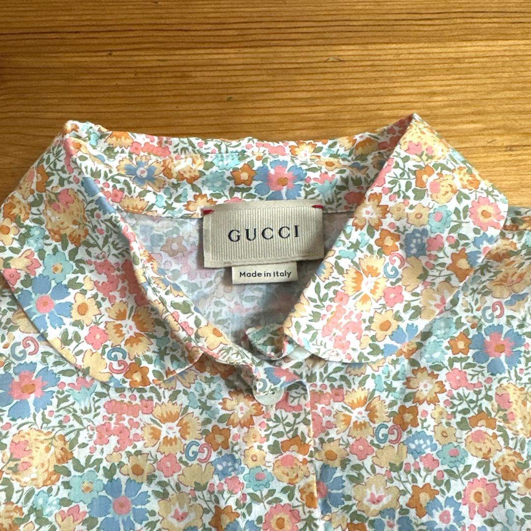 かなで☆ GUCCIグッチ　リバティ　キッズブラウス1110