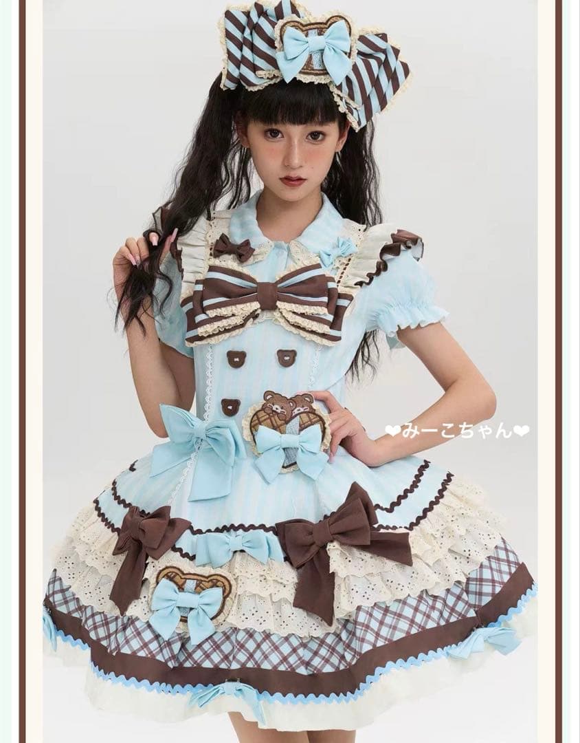 チョコミント　3点セット　甘ロリ　しゅくれどーる　ロリィタ　ロリータ