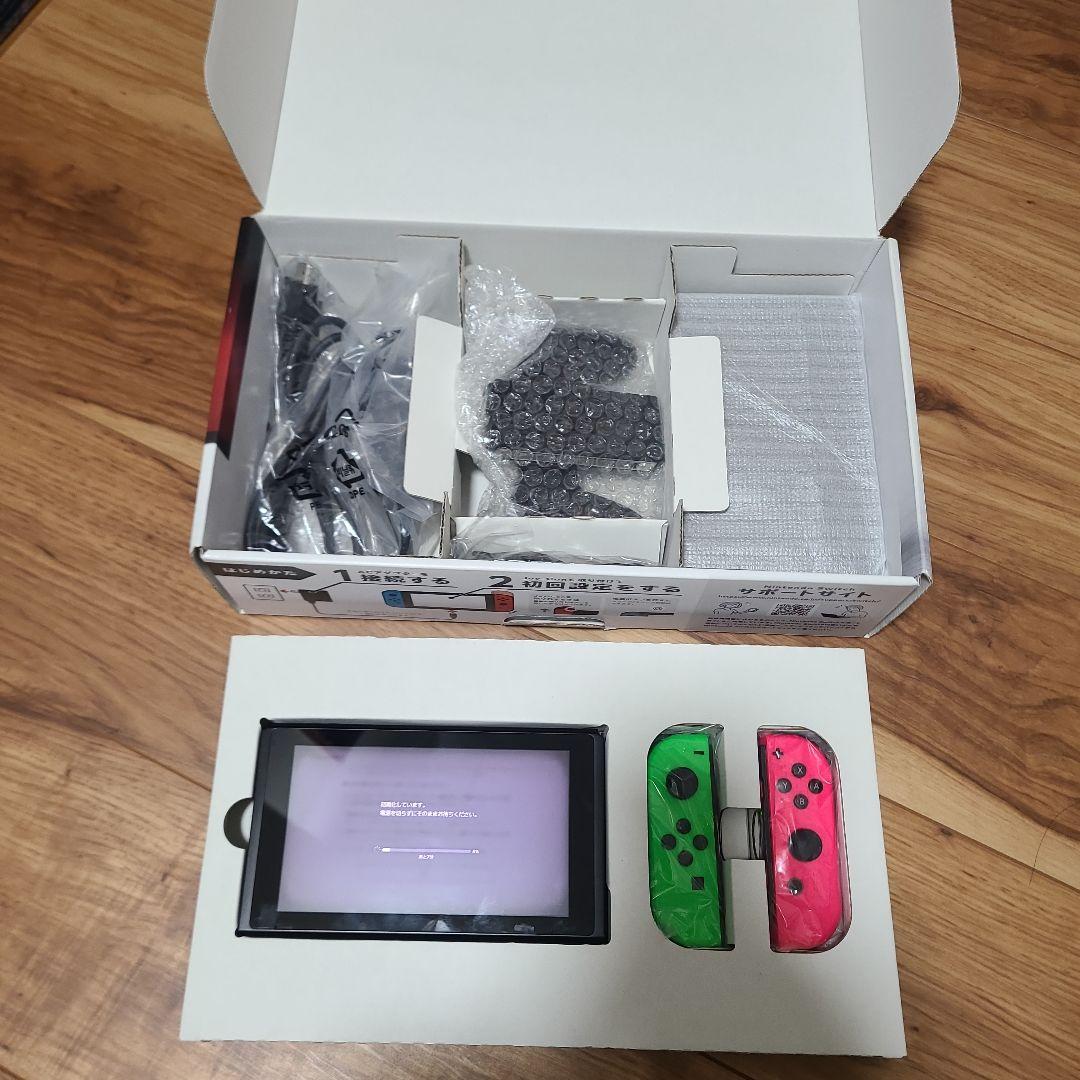 箱抜き即日発送Nintendo Switch グリーン/ピンク ジョイコン