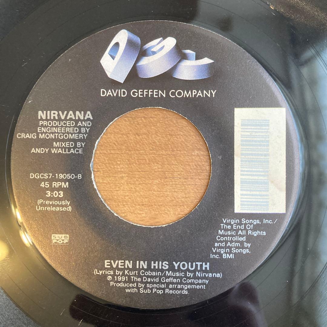 Nirvana Smells Like Teen Spirit 7インチレコード