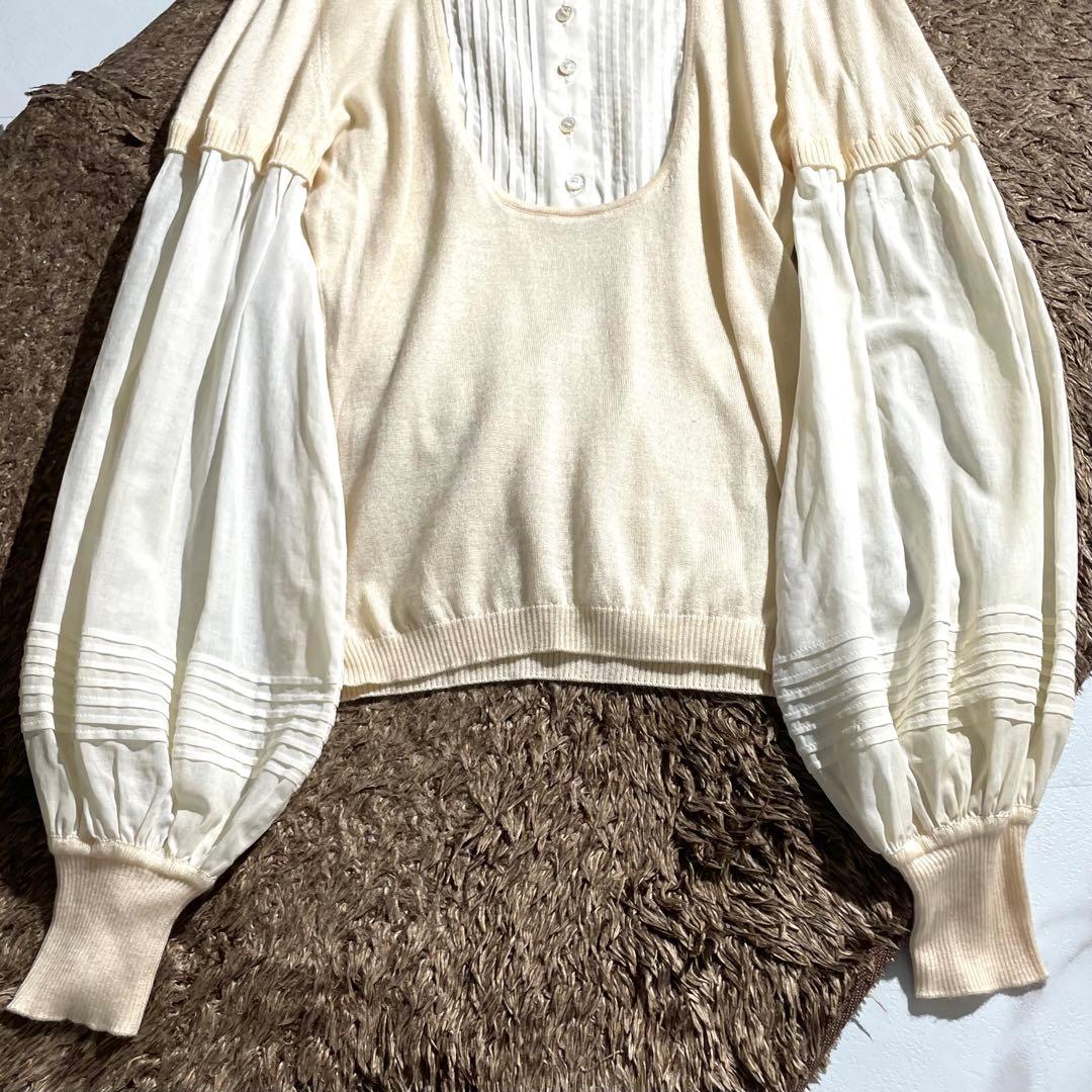 入手困難✨ シャネル CHANEL 03C 長袖ニット ブラウス ベージュ