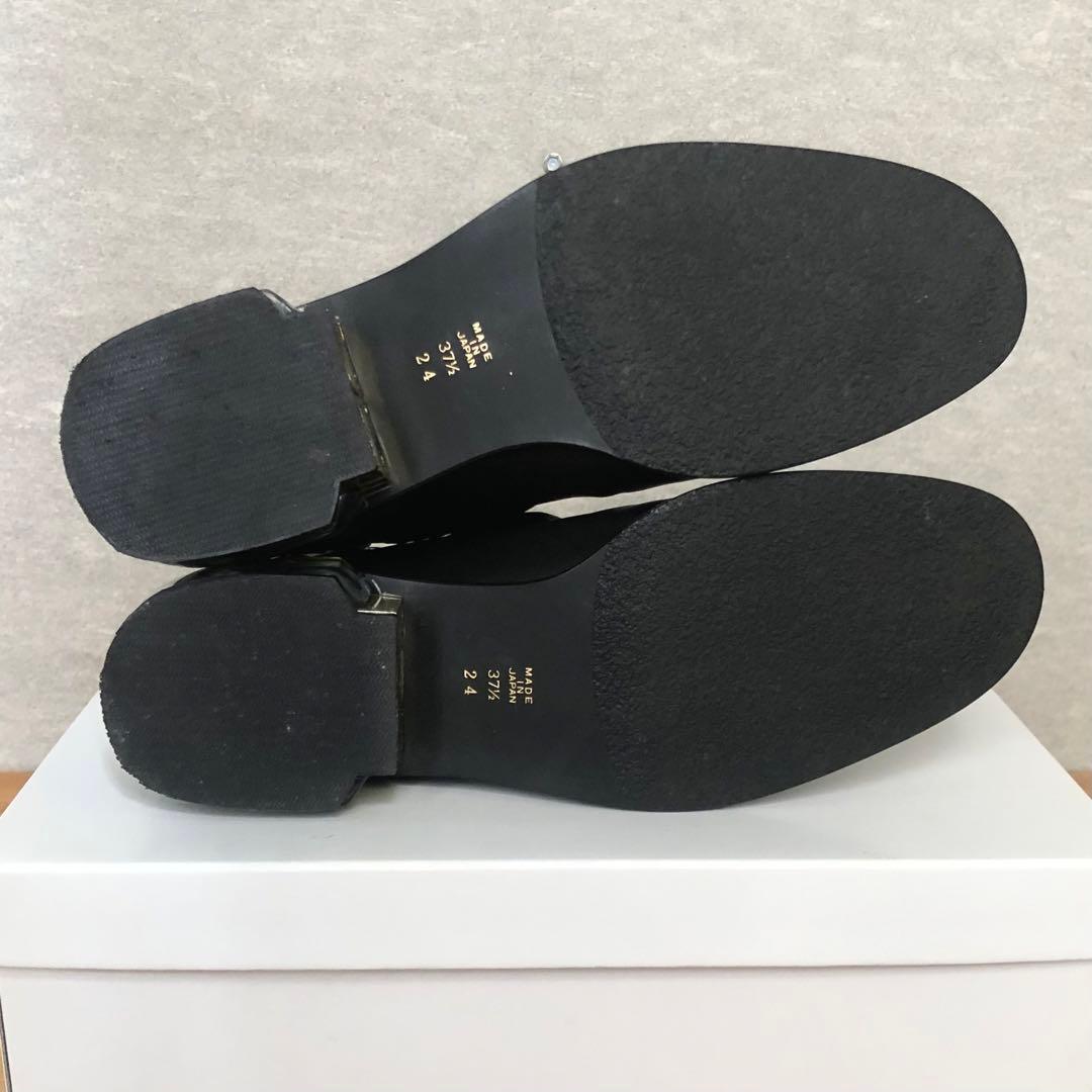 極美品⭐️MABATAKI美雨ショートブーツ《ヒールには本物の青い紫陽花✨》