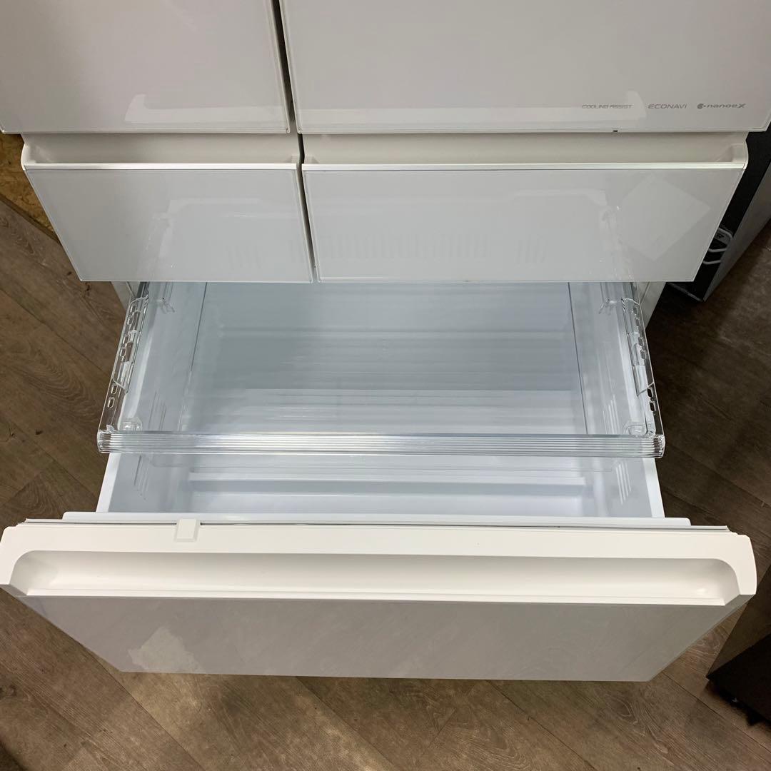 2022年製　パナソニック　6ドア冷蔵庫　450L NR-SPF458X-W