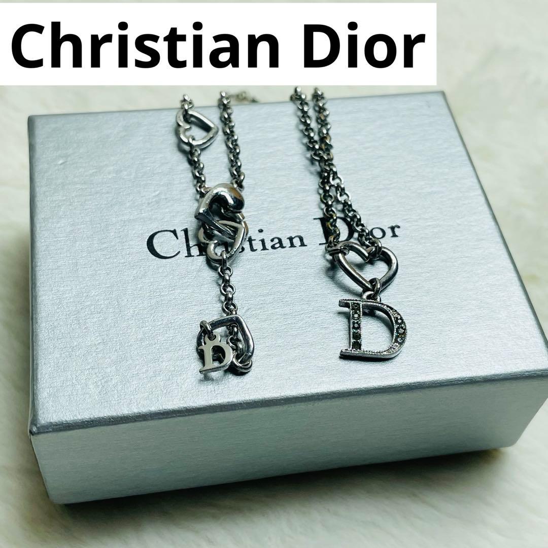 未使用級　Christian Dior ネックレス Dチャーム　おしゃれ
