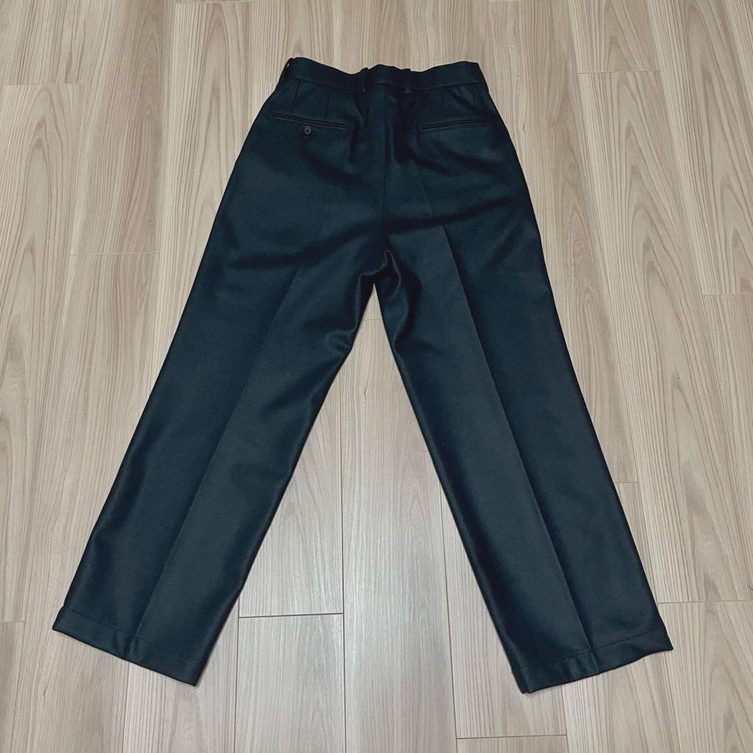 Cornier ウールカシミヤ ワイドスラックス サイズS 黒　美品