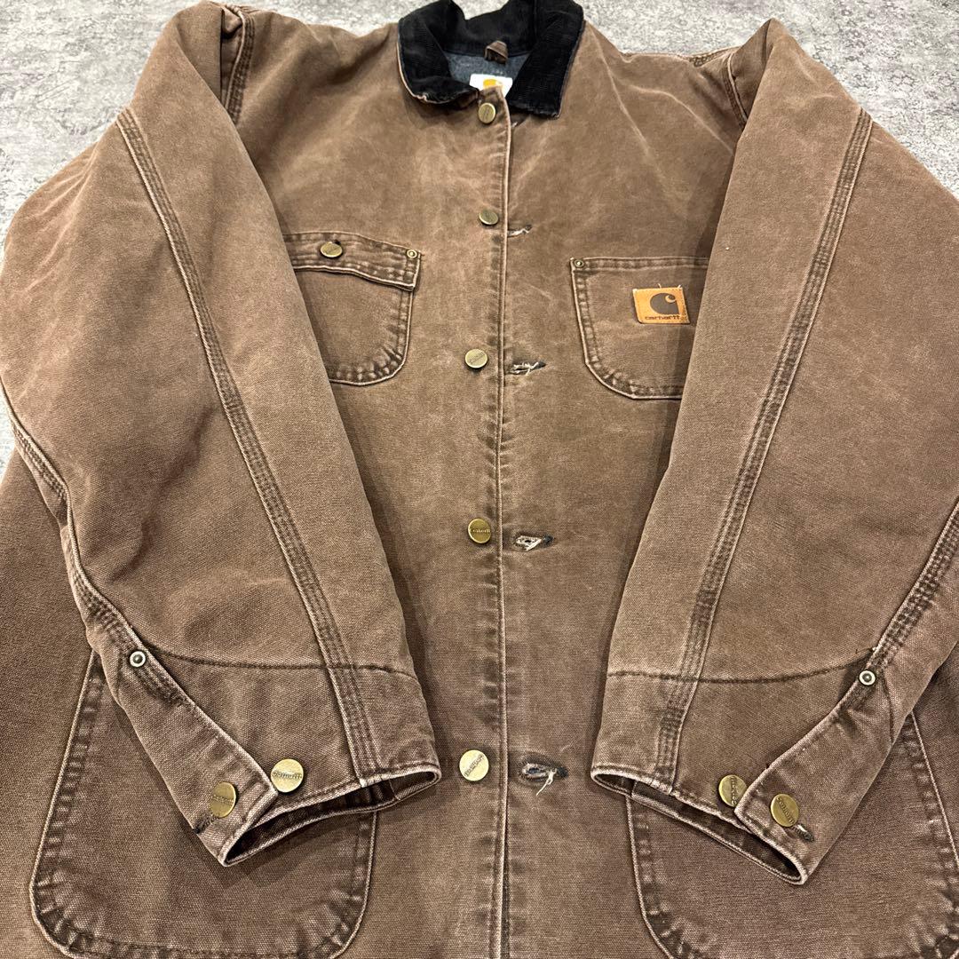 美品USA製 Carhartt ミシガンチョアコートOVY着◎