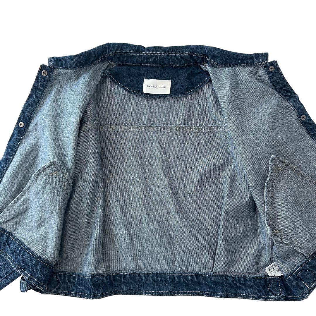 カプリシューレマージュ 24AW ショート デニム ジャケット ブルー F