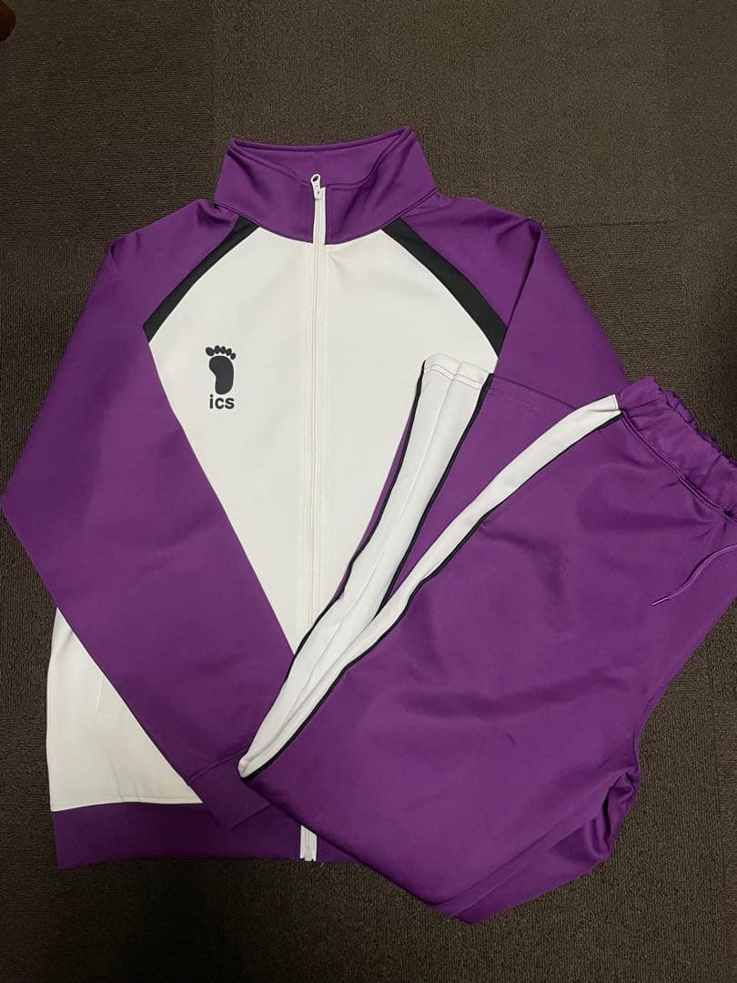 ハイキュー公式10周年　高校ジャージ　白鳥沢学園高校　セットアップ　XL