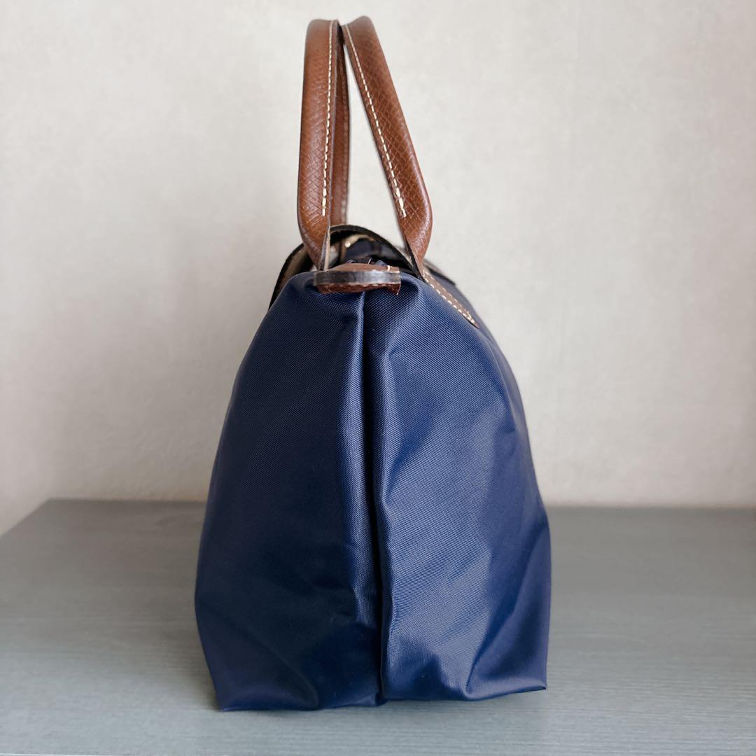 極美品♦︎LONGCHAMP ロンシャン ルプリアージュ トートバッグ ネイビーS