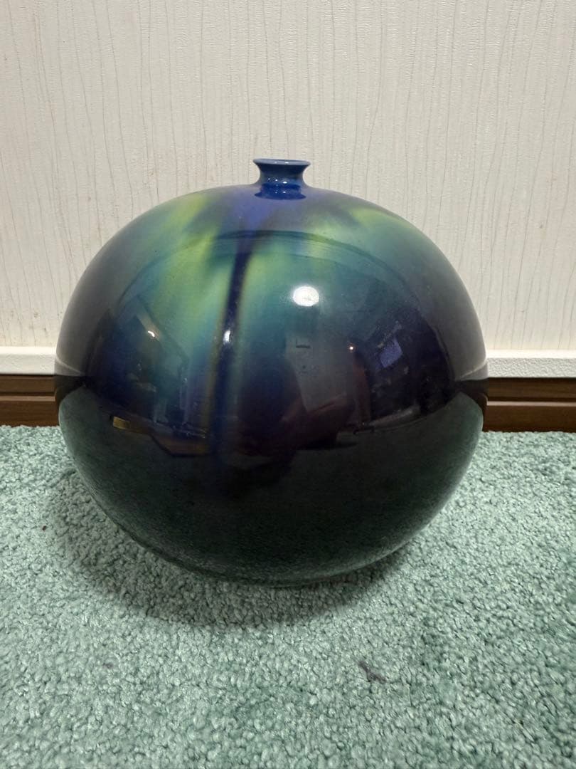 人間国宝　3代目　徳田八十吉　壺