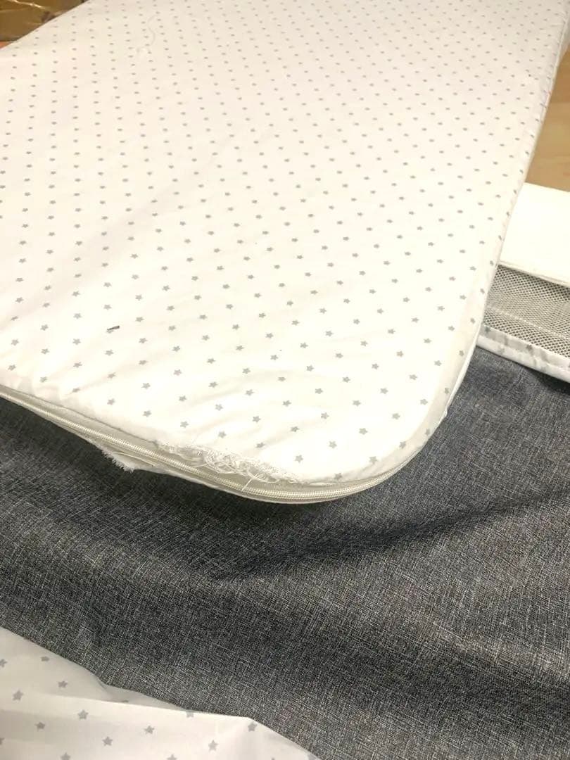 【美品】ベビーベッド 添い寝 持ち運び ゆりかご 蚊帳ベット インベット セット