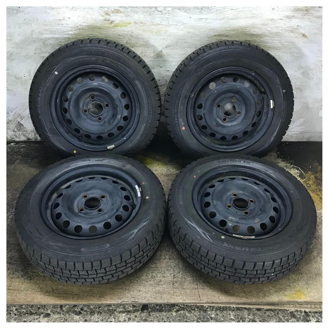 44 DUNLOP 165/70R14 8.5分目 スタッドレス