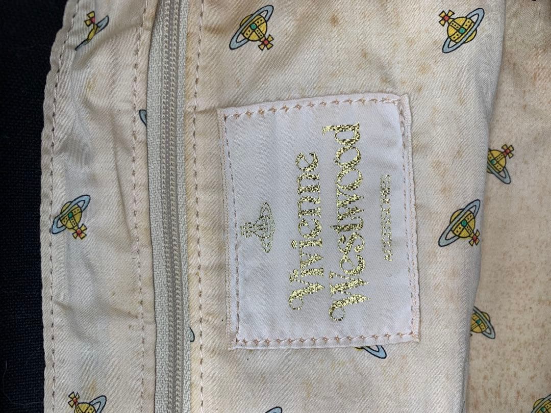 ヴィヴィアン　ウエストウッド　ボストンバッグ　オーブ　キャンバス　レザー