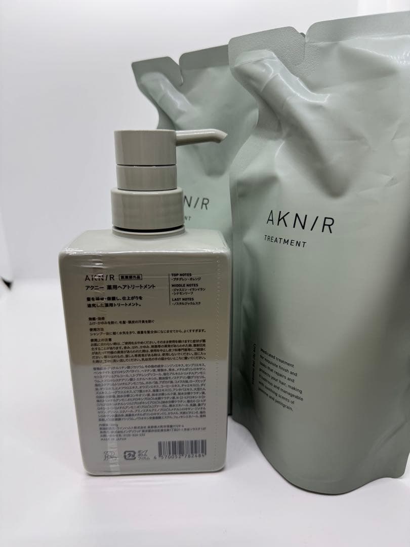 アクニー　薬用ヘアシャンプー＆ トリートメント、薬用ヘアスカルプセラムセット