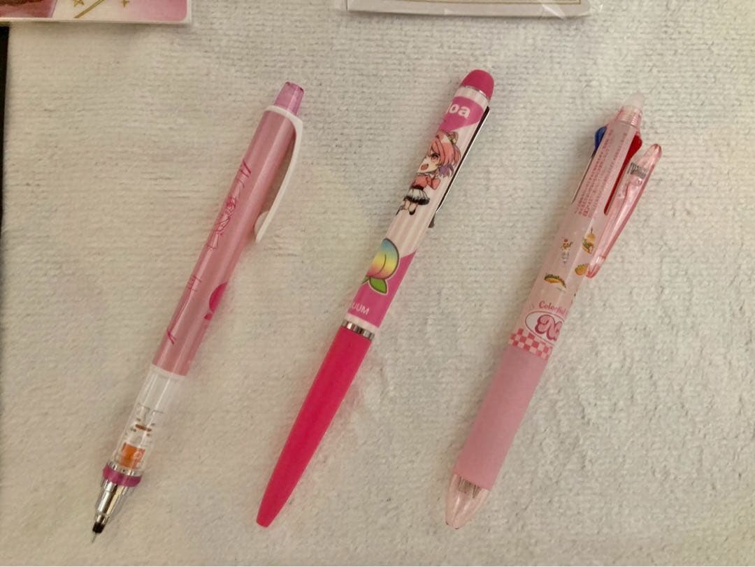 カラフルピーチ のあさん おまとめ売り タオル 色紙 シャープペン カード ゴム