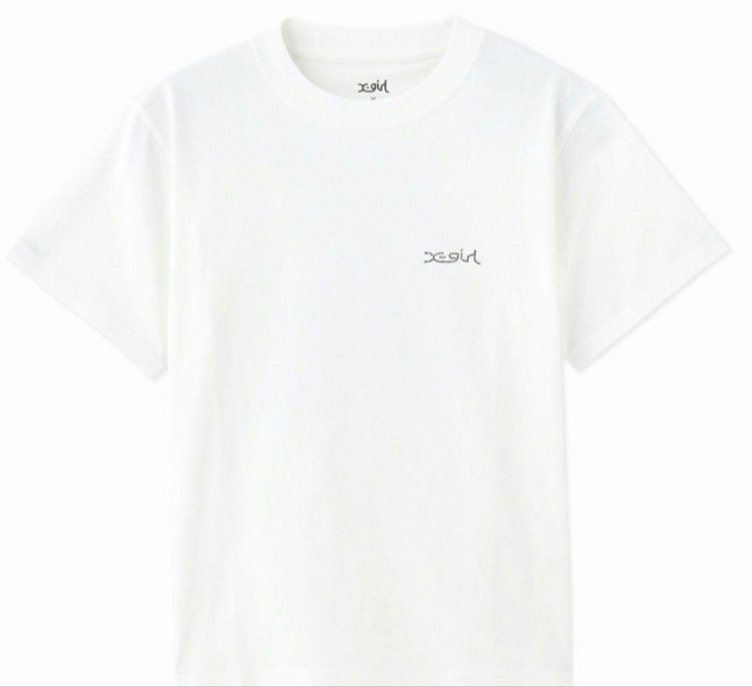 x-girl ブラック・ゴールド会員限定Tシャツ ホワイト