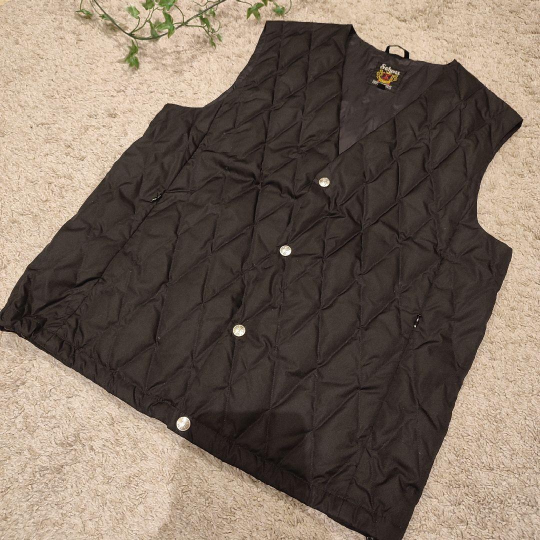 美品Schottショット✕TAIONタイオン インナーダウンベスト ブラック L
