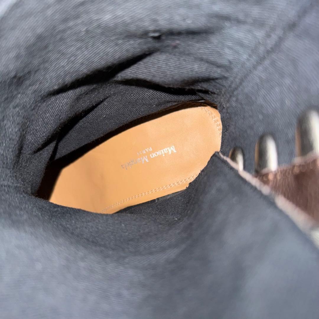 ⭐️新品未使用⭐️ メゾンマルジェラ　タビブーツ　足袋　ハイヒール　太ヒール　シボ革