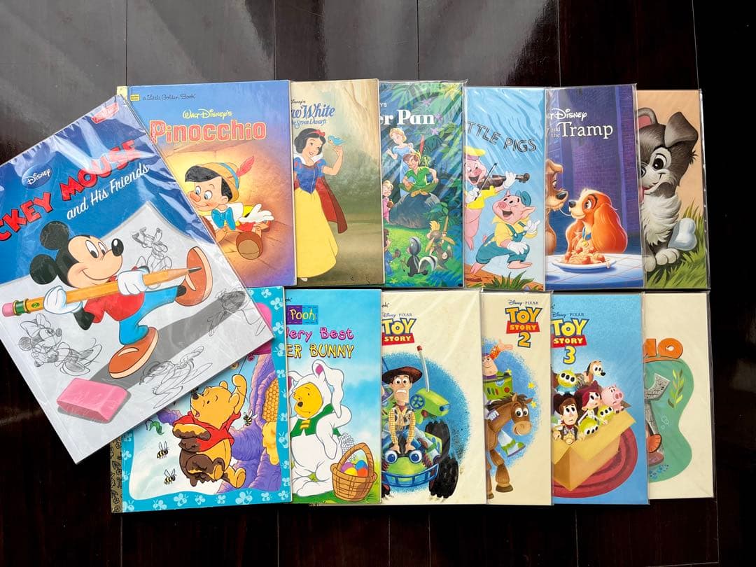 【ディズニー】リトルガーデンブック＆ドローイングブック ☆英語 絵本 13冊