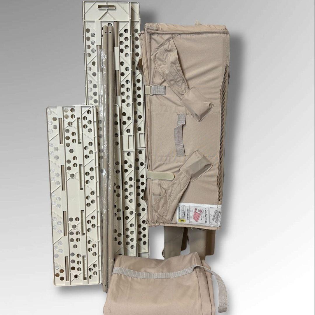 美品 Aprica アップリカ ベビーベッド ココネルエアー ココア BR