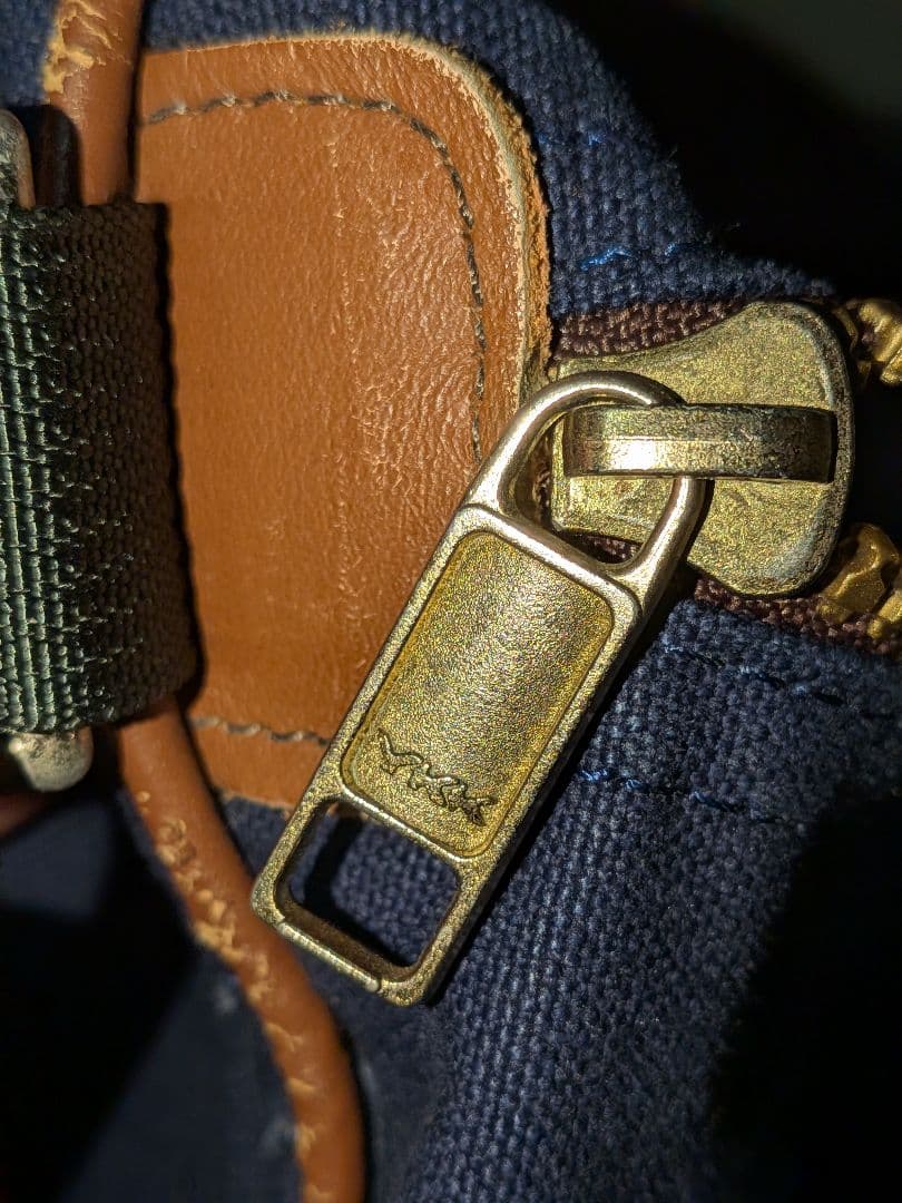 80's L.L.Beanネイビーキャンバスボストンバッグ 2way