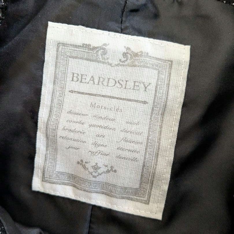 美品✨️BEARDSLEY ビアズリー ツイード フレア ワンピース　ブラック
