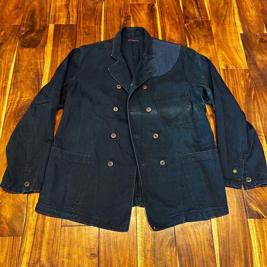 【匿名配送】45rpm インディゴデニムジャケット ダブル 濃紺 レアモデル