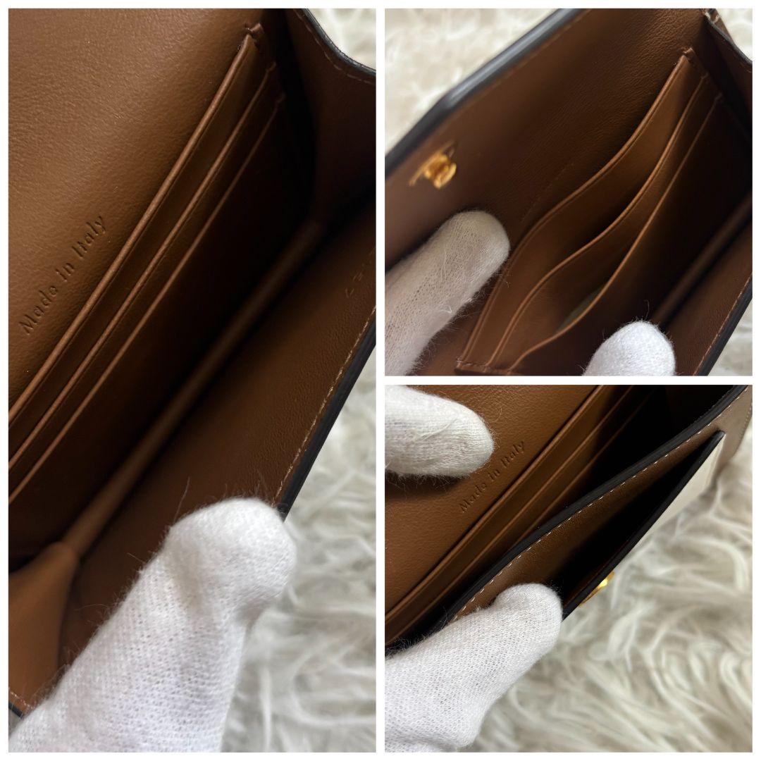 【美品✨】セリーヌ　カードケース　名刺入れ　ブラウン　バイカラー