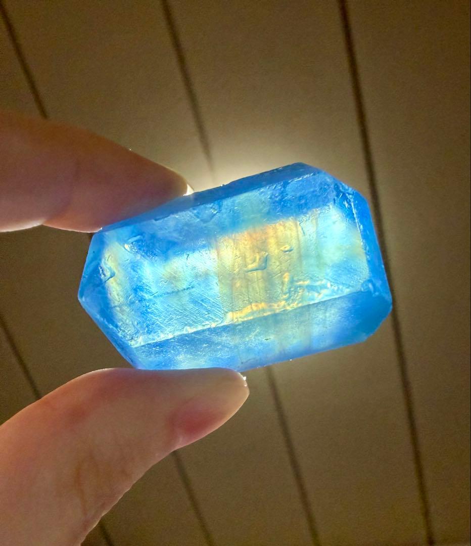 高品質◎アクアマリン フリーフォーム 天然石 ルース パーム 握り石 原石