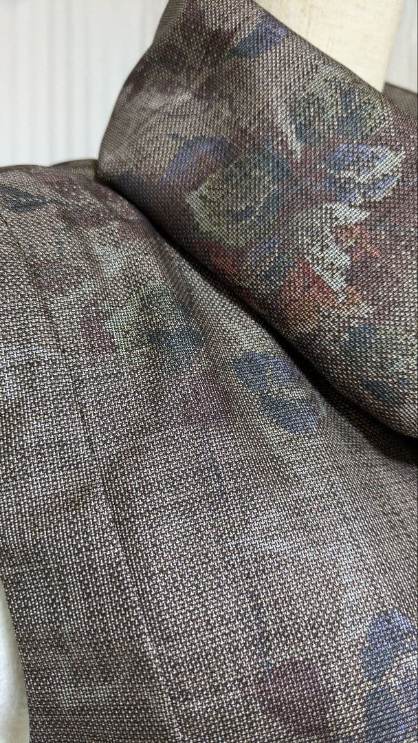 No240大島紬着物リメイク ９マルキ大島紬クシュクシュ襟 ちゃんみ〜様ご確認用