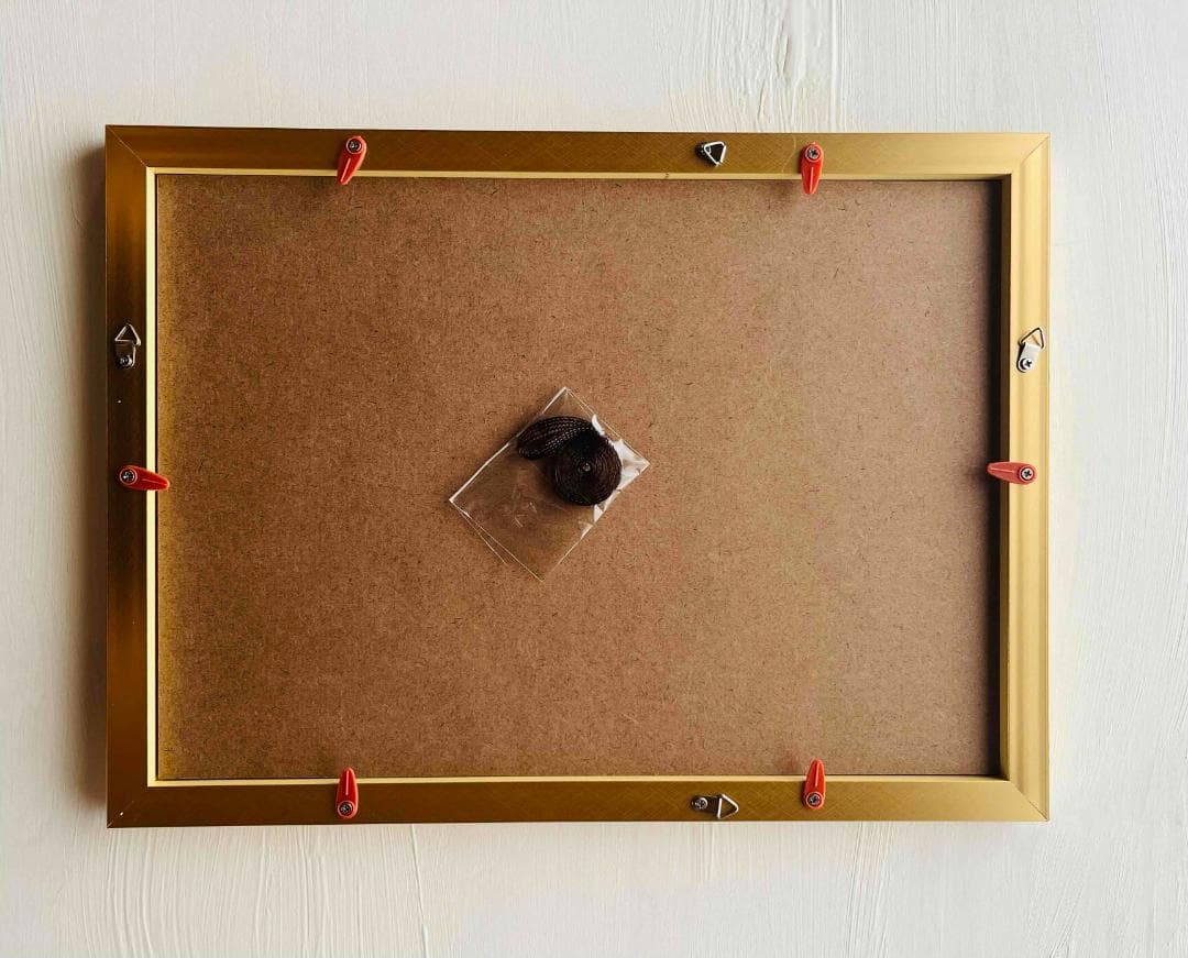 25×34㎝【勝利・金運】金龍様　２・開運画・原画・油彩画・額装　招福