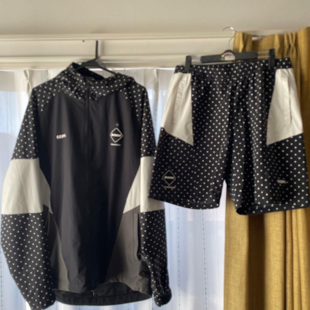 21ss FCRB MULTI PATTERN セットアップ　上XL 下L 黒